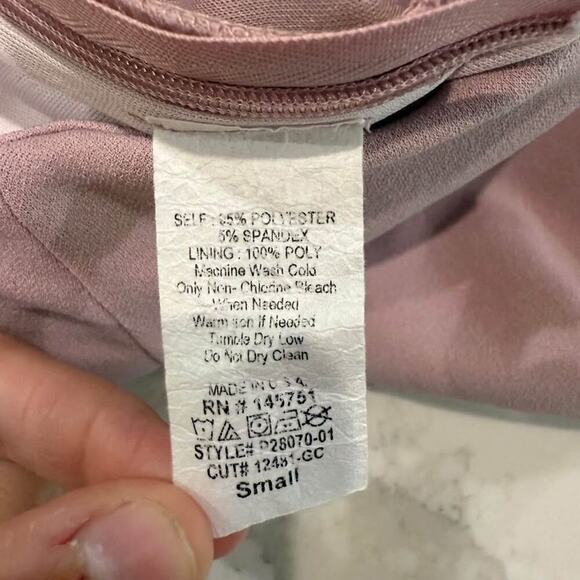 Altar’d State Asymmetrical Skort Skirt Women's Small Mauve Side Zipper Coquette - Picture 9 of 9